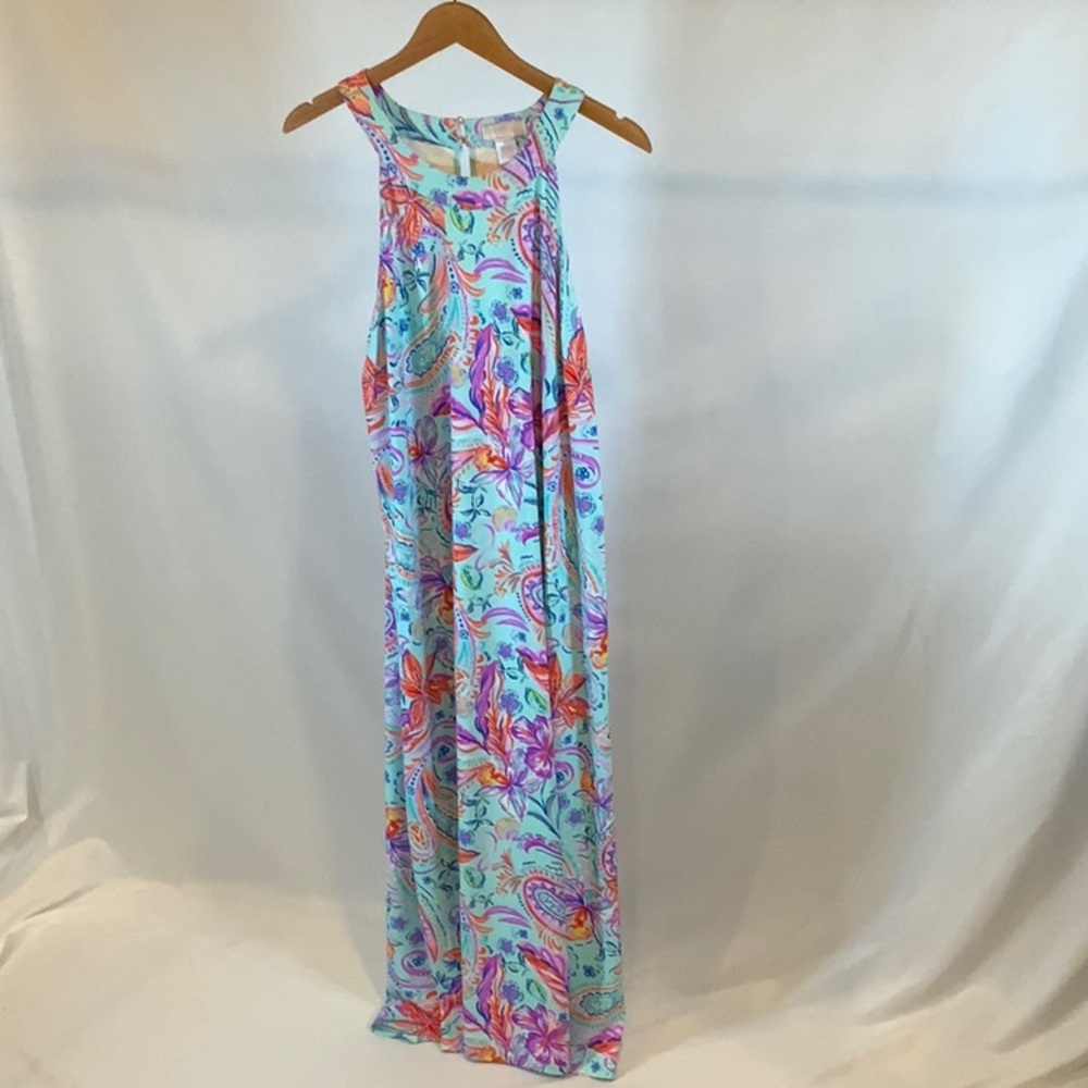 Steph Parker Sleeveless  Halter Maxi Dress